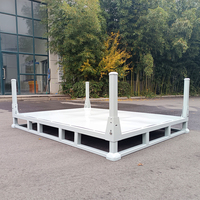 Chariot de manutention CASE CARTER MX-10 robuste, pliable, en acier, empilable, pour conteneurs et palettes industrielles, capacité 2000 kg