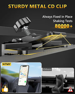 <span class=keywords><strong>Support</strong></span> de téléphone MagSafe tout en métal, rotation à 360°, durable, installation facile, 20 aimants les plus puissants, <span class=keywords><strong>support</strong></span> de <span class=keywords><strong>voiture</strong></span> pour téléphone portable, matériau ABS - Product Image 3