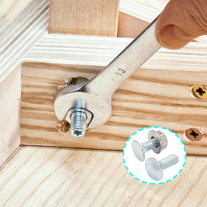 Tornillos de máquina de cabeza alomada de acero inoxidable galvanizado con zinc, grado GR5, rosca gruesa, M2/M2.5, diámetro de cabeza de 10 mm, cabeza Phillips - Product Image 6