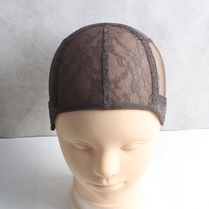 100 piezas de negro/Rubio/marrón oscuro/marrón ajustable ventilado peluca <span class=keywords><strong>tapas</strong></span> para hacer pelucas - Product Image 6