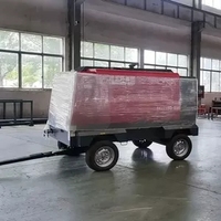 Compresseur d'air à deux roues, avec châssis personnalisé, pièces de rechange, remorque à quatre roues