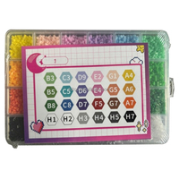 Lot de perles en plastique Artkal pour loisirs créatifs, 24 couleurs, perles Pyssla Perler unisexe, jouet créatif à fusionner, perles Hama Perler