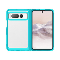 Sacs gonflables Coin antichoc Protecteur Crystal Acrylic Gel Bumper Phone Cover Transparent TPU Acrylic Case for Pixel Fold