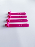 Attache-câble en silicone pour écouteurs, ceinture de rangement, sangle de chargement, enrouleur de câble 2 ou 3 trous