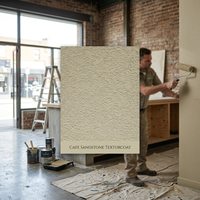 Peinture à base de pierre naturelle Crystal Stone, alliant durabilité et effet pierre texturé, revêtement intérieur pour bâtiments
