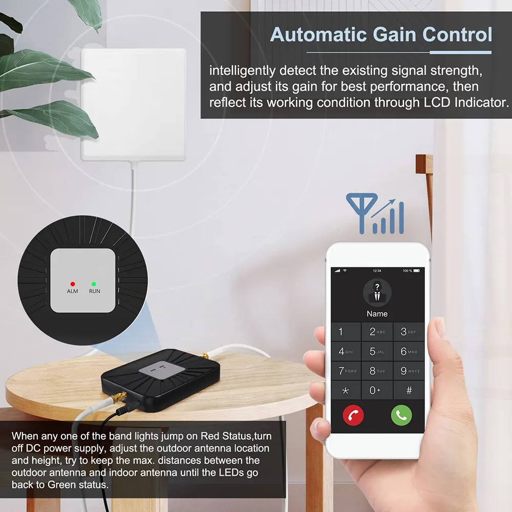 جهاز مقوي إشارة الهاتف المحمول AT&T الجيل الخامس الجيل الرابع LTE النطاق 12/17 للمنزل جهاز موسع إشارة AT&T جهاز مقوي إشارة lintratek النطاق الفردي