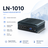 Computadora Robusta en Caja con Doble LAN, 2 COM, USB, HD, VGA, Refrigeración Pasiva para Entornos Hostiles, Compatible con Windows y Linux, Mini PC Industrial