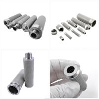 Filtre en maille frittée 10/5 - 100 microns, disque filtrant en métal poreux en acier inoxydable 316L, tube de cartouche filtrante en fil métallique fritté