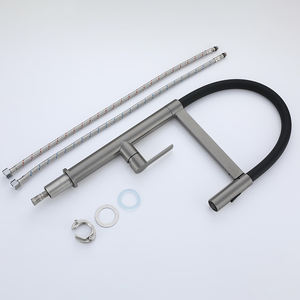 Grifo de Barra Comercial Moderno de Acero Inoxidable con Triple Modo Magnético, Ajustable para Agua Fría/Caliente, Rotación de 360 Grados, Montaje en Cubierta - Product Image 2