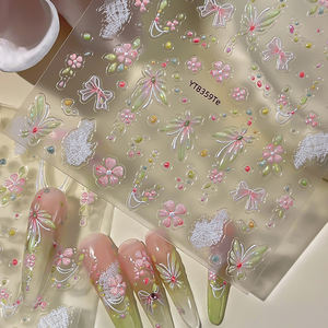 Pegatinas 3D Autoadhesivas para <span class=keywords><strong>Uñas</strong></span> <span class=keywords><strong>con</strong></span> Diseño de Hojas <span class=keywords><strong>Secas</strong></span> y Desgastadas en Colores Otoñales Feng Shui, Decoración Dulce para Chicas - Product Image 3