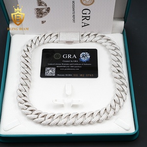 Collar de Cadena Cubana con Diamantes VVS Iced Out de 18MM, Estilo Único y Elegante, a Precio de Fábrica al Por Mayor, con Stock Local en EE. UU. - Product Image 5
