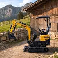 Nouvelles mini-excavatrices 2026 de 1 tonne, 10 tonnes, 3,5 tonnes, en stock UE, avec moteur Briggs & Stratton, excavatrice sur chenilles pour l'agriculture