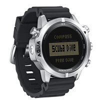 Reloj de Buceo Deportivo de Lujo Profesional Unisex, con Movimiento de Cuarzo Shanghai, Caja de Acero Inoxidable, 10 Bar