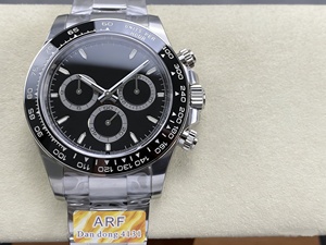 Reloj Mecánico de Lujo, Super Calidad, Resistente al Agua, Fábrica ARF, 40mm, Acero 904L, Movimiento 4131, Cronógrafo, Diseño Panda Negro - Product Image 1