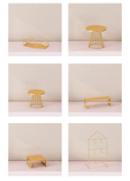 Présentoir décoratif en métal non motorisé pour desserts, style européen, pour buffet froid, centre de table pour pause thé, plateau à gâteaux et pâtisseries