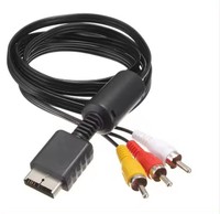 Cables de componentes de Audio y Vídeo de 1,8 M, Cable de 3 RCA para TV para PS1/PS2/PS3, accesorios para consola de juegos, línea de Cable AV