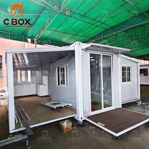 Casa Contenedor Prefabricada Modular Personalizable Cbox de 20 pies, Expandible, Tipo Villa Cápsula, con Dormitorio Plegable, Oficina y Bar - Product Image 1