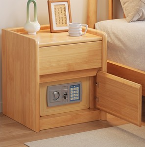 Caja fuerte oculta pequeña para mesita de noche con cerradura de contraseña, gabinete de almacenamiento multifuncional, caja fuerte para mesita de noche. - Product Image 4