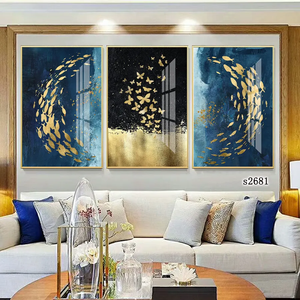 Nordic Style Modern Eco-Friendly UV <strong>Printed</strong> Luxury Hotel Wall Art <strong>Frame</strong> Still Life <strong>Canvas</strong> Porcelain Painting - Product Image 2