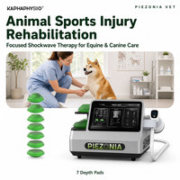 Appareil de thérapie par ondes de choc vétérinaire Kaphaphysio pour la réadaptation orthopédique des chevaux, des chiens et des animaux de compagnie, utilisation en clinique vétérinaire