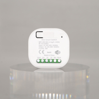 SIXWGH HomeKit Smart Switch 10A Aucun hub requis Interrupteur d'éclairage WiFi Compatible avec AppleHome Siri VoiceControl Self-PoweredRemote