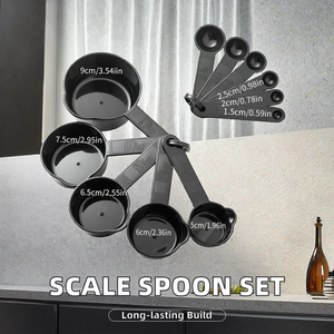 Cuchara y Taza Medidora de Plástico Multiusos para Hornear, Utensilios de Cocina con Escala para Harina, Té y Repostería - Product Image 2