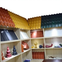Tuiles de toit en PVC durables, anti-corrosion, ignifuges, 35 ans de garantie, en forme de bardeaux ondulés, pour panneaux de toiture d'entrepôt, fabriquées en ASA synthétique