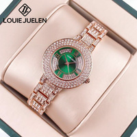 Montre à quartz en or rose de luxe pour femmes |   Alliage |   Bracelet en acier inoxydable |   Fermoir papillon |   Étanche jusqu'à 30 m |   Lumineux