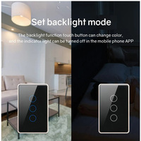 Interrupteur intelligent Matter Cadre en métal Interrupteur à fil neutre standard américain pour usage domestique directement connecté à l'interrupteur mural Apple Homekit