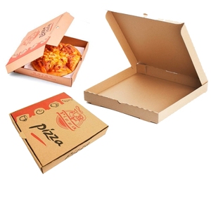 Scatola di carta ondulata ecologica per uso alimentare di dimensioni personalizzate per <span class=keywords><strong>panini</strong></span> <span class=keywords><strong>e</strong></span> piatti per <span class=keywords><strong>Pizza</strong></span> con Logo personalizzato - Product Image 6
