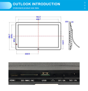 <strong>Design</strong> <strong>Systems</strong> 18 Inch Big Custom Lcd Video <strong>Digital</strong> <strong>Photo</strong> Picture <strong>Frame</strong> 18.5 Inch Photoframe - Product Image 6