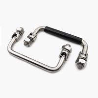 Poignée pliante industrielle en acier inoxydable LS506 pour boîtes à outils, armoires, tiroirs et usage en cuisine