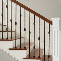 Rampe d'escalier minimaliste en fer, aluminium et acier inoxydable, finition miroir, installation facile, résistante à la rouille et à l'eau, pour villa