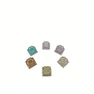 Crystal Paw Tastenkappe, durchscheinend, Gelee, niedliches Pastell, für mechanische Tastatur, mattierte Basis, 3D-Pad, Geschenk - Product Image 5