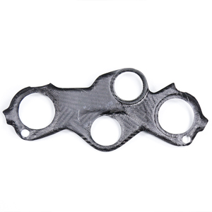 AKOSO 100% 3K Twill Glossy Dry Carbon Fiber Ultra Light Upper Top Triple Clamp Cover pour BMW S1000RR 2019-2025 - Product Image 5