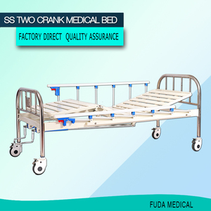 Semifowler-cama de hospital de una función, manual, con ruedas de 125mm - Product Image 5