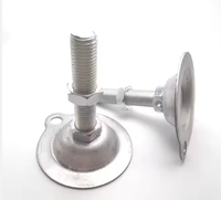 Pieds de nivellement ovales pour supports de convoyeur, pied réglable M16 avec trous de fixation, pied à base plate M12, coupelle de pied M8M14
