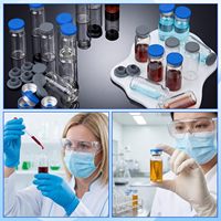 Botol Medis Steril Kosong Grosir 3ml 5ml 7ml 10ml 15ml 20ml 30ml, Botol Kaca Kecil Tabung untuk Farmasi
