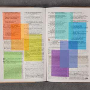 Lot de 7 blocs de notes autocollantes grand format en PET imperméable, 350 feuilles, surface lisse pour une écriture claire, 7 couleurs variées pour l'organisation et la prise de notes - Product Image 6