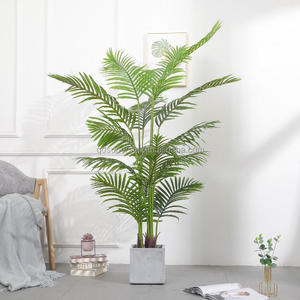 A-067 Décoration d'intérieur de haute qualité, mini palmier artificiel en plastique vert naturel de 2 m, feuilles de palmier artificielles, petit palmier artificiel - Product Image 4