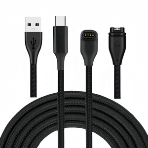 Cargador USB de Nailon para Relojes <span class=keywords><strong>Garmin</strong></span> Instinct/Venu 2/<span class=keywords><strong>Vivoactive</strong></span> <span class=keywords><strong>3</strong></span>/Fenix7/Fenix5/Forerunner 55/Quatix 6/Vivomove <span class=keywords><strong>3</strong></span>, <span class=keywords><strong>Cable</strong></span> de <span class=keywords><strong>Carga</strong></span> - Product Image 1