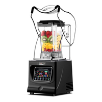 HENGZHI D90 Blender à glace sans balais, nouvelle machine à smoothies, multifonctionnelle, extraction de mousse de lait et de thé, broyage de glace, contrôle tactile, haute performance