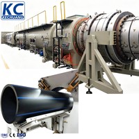 Máquina Extrusora de Tuberías de HDPE/PE de Alta Velocidad, Nueva, de 110-315 mm, para Tuberías de Agua y Gas, KECHUANG PLASTIC MACHINERY