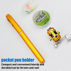 Cadeau pour enfants, matériel de pêche, <span class=keywords><strong>canne</strong></span> à pêche miniature de poche avec moulinet - Product Image 4
