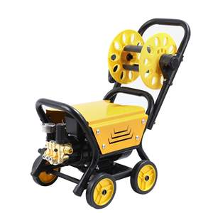 แฮปปี้เครื่องล้างรถยนต์ไฟฟ้าแรงดันสูงสีเหลืองขนาดเล็กใช้ในครัวเรือนแปรงล้างรถเชิงพาณิชย์สำหรับร้านล้างรถ - Product Image 5