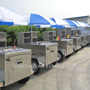 Carrito de Comida Móvil Multifuncional Personalizado con Sombrilla, para Venta de Tacos, Papas Fritas, Hamburguesas, Hot Dogs y Otros Alimentos - Product Image 6