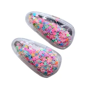 Leuke Baby Meisjes Glitter Ster Prinses Kleurrijke Bb Haarspeld Kleurrijke Haar Clip