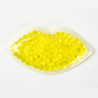 Compresse de gel froid réutilisable pour les lèvres, à double usage chaud et froid, compatible congélateur et micro-ondes, pour le soulagement de la douleur et de l'stress