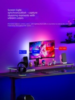 Bande lumineuse RGB immersive pour PC avec synchronisation d'écran, kit de rétroéclairage ambiant intelligent pour moniteur
