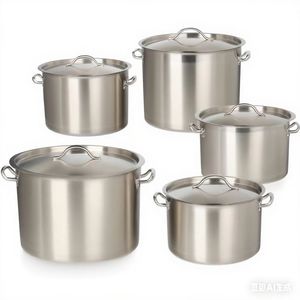 Venta al por mayor OEM <span class=keywords><strong>20l</strong></span> 50l 100l 200l FONDO DE sándwich de acero inoxidable gran cocina comercial olla grande olla sopa grande - Product Image 5